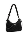 Triangle Logo Bead Shoulder Bag Black - PRADA - BALAAN 2