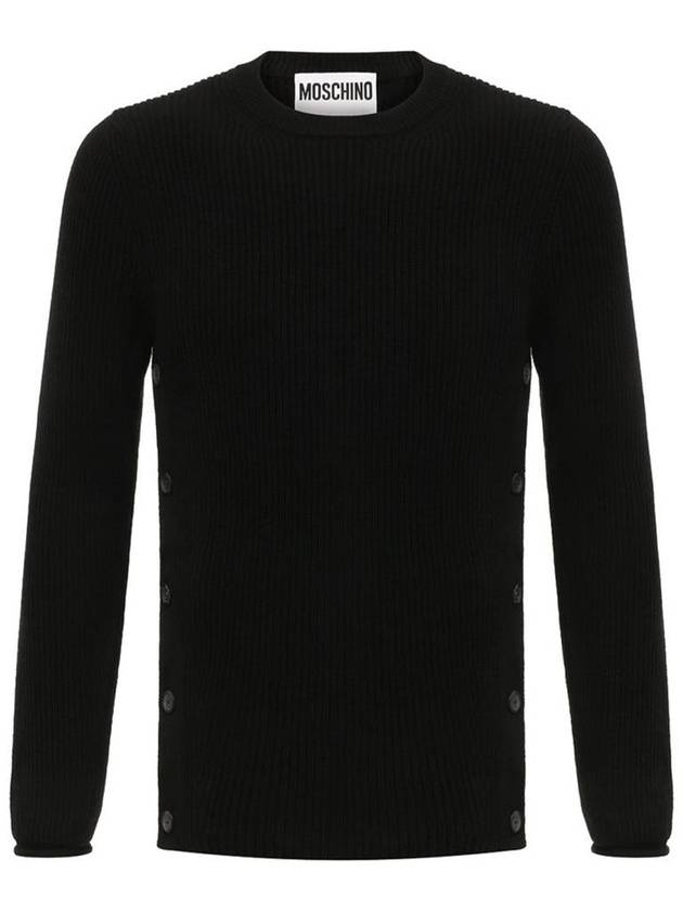 Ribbed knit virgin wool sweater A09177002 - MOSCHINO - BALAAN 2