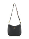 Vitello Phoenix Shoulder Bag Black - PRADA - BALAAN 4