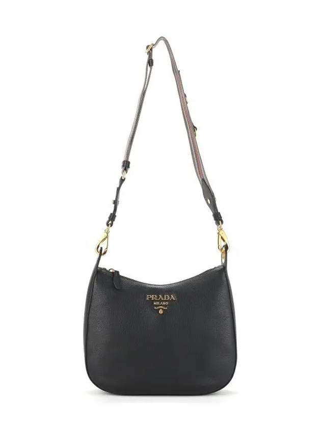 Vitello Phoenix Shoulder Bag Black - PRADA - BALAAN 4