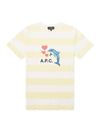 Chloe Dolphin Logo Striped Short Sleeve T-Shirt Yellow - A.P.C. - BALAAN 2