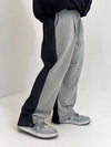 Colored Sweat Denim Pants Grey Black - PEACEOFMIND - BALAAN 1