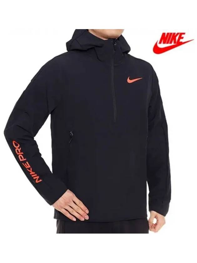 Half zip up hooded long sleeved t shirt CZ1511 010 Pro quarter hoodie sweatshirt Domestic product GQN123022002455 - NIKE - BALAAN 1