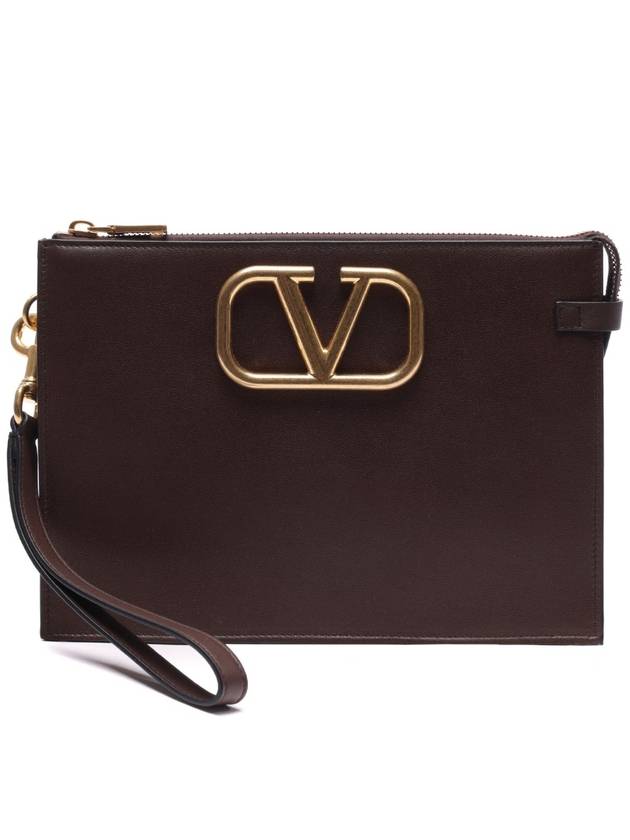 23SS Men's V Logo Signature Clutch Bag (2Y2P0P09_LMG_KG8_23S) - VALENTINO - BALAAN 1