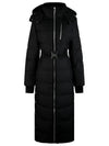 Cloud Belted Hooded Long Padded Black - MOOSE KNUCKLES - BALAAN 2