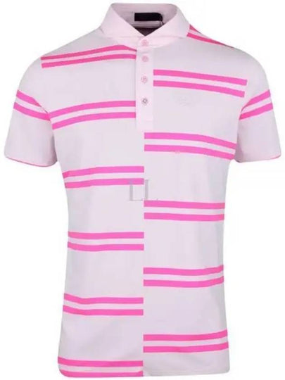 Golf Wear Men s Collar Short Sleeve T Shirt G4MS23K182 BLUSH - G/FORE - BALAAN 2