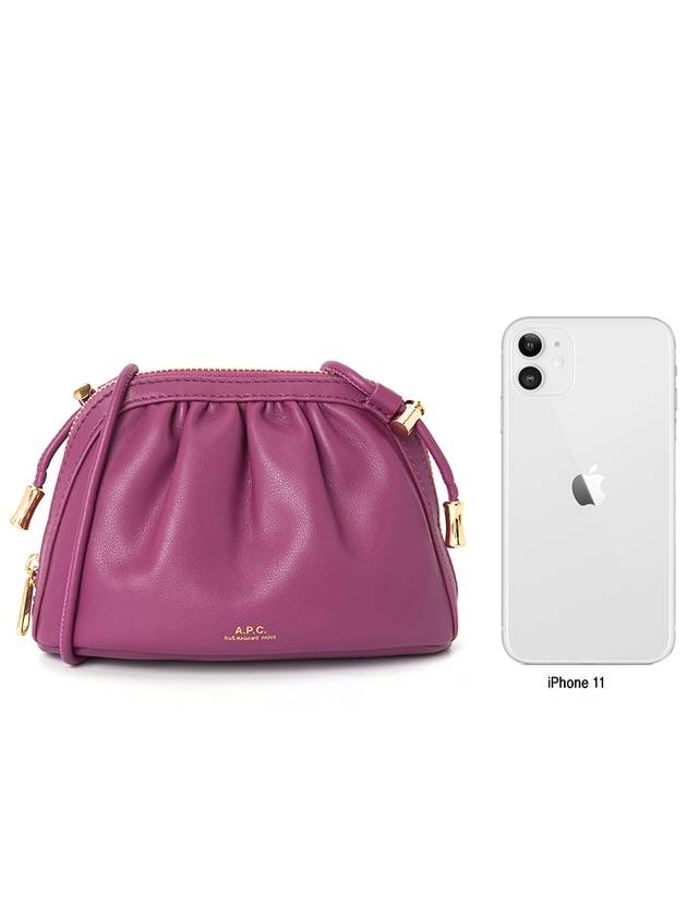 Ninon Small Drawstring Cross Bag Purple - A.P.C. - BALAAN 10