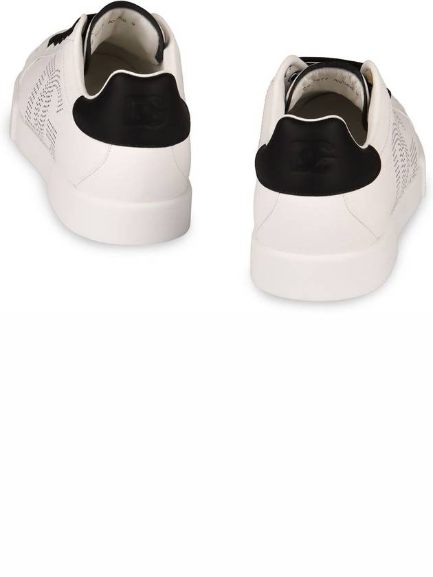 Dolce & Gabbana Portofino Leather Low-Top Sneakers - DOLCE&GABBANA - BALAAN 4