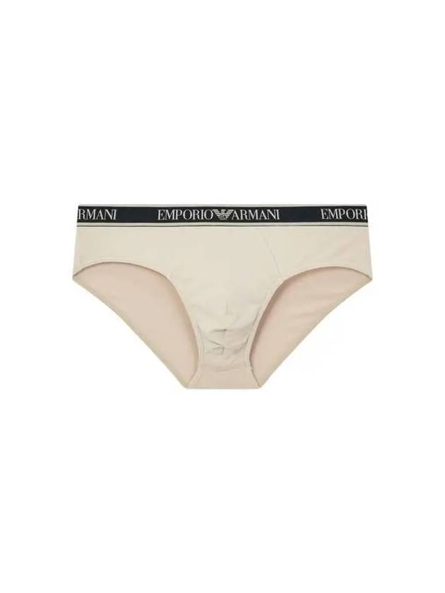 UNDERWEAR Men s Color Trimming Band Cotton Briefs Beige 270186 - EMPORIO ARMANI - BALAAN 1