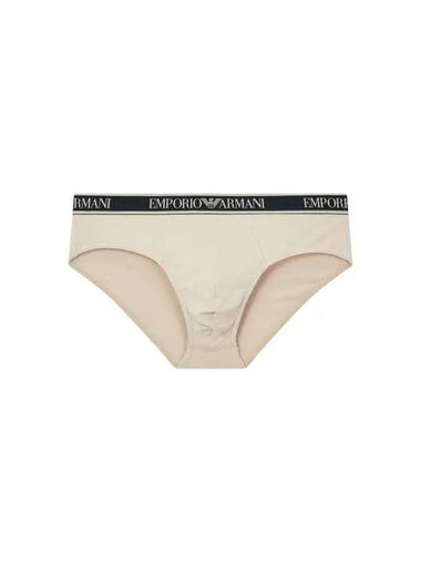 UNDERWEAR Men s Color Trimming Band Cotton Briefs Beige 270186 - EMPORIO ARMANI - BALAAN 1