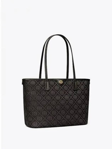 Monogram small zip up women s tote bag shoulder black domestic product GM0024020561334 - TORY BURCH - BALAAN 1