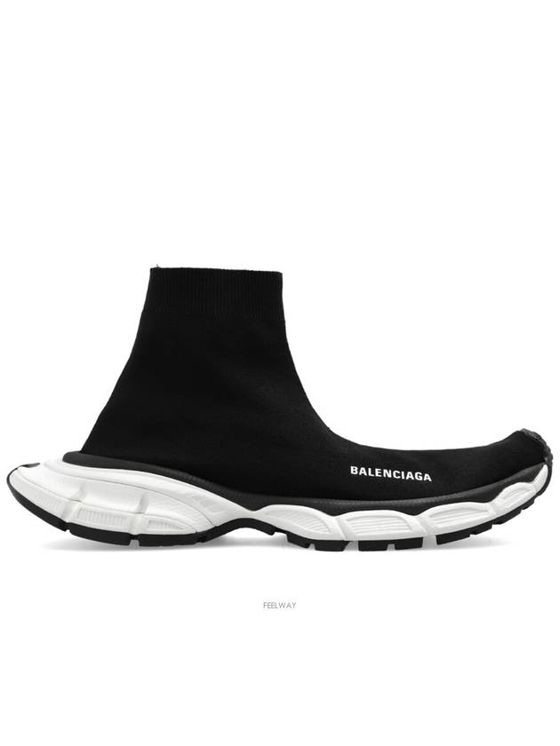 3XL Sock Recycled Knit Low Top Sneakers Black - BALENCIAGA - BALAAN 3