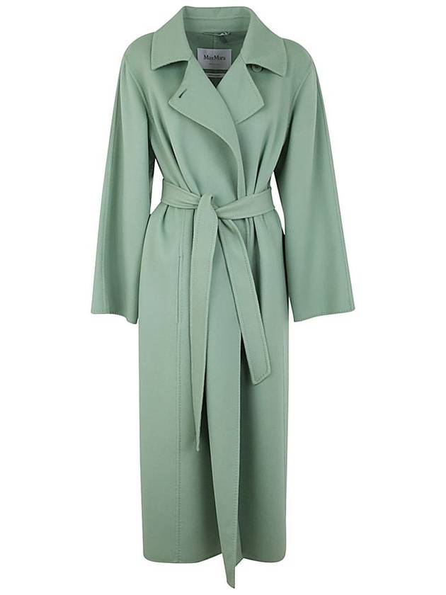 Women's Hans Belted Single Coat Green - MAX MARA - BALAAN 2