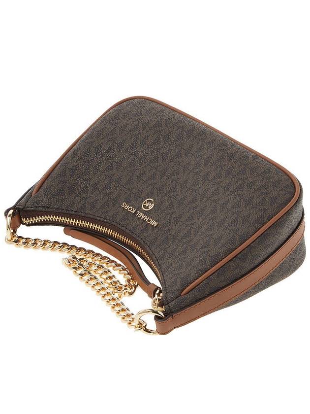 Jet Set Charm Logo Small Shoulder Bag Brown - MICHAEL KORS - BALAAN 5