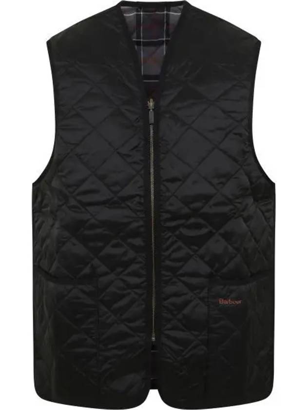 Quilted Waistcoat Zip In Liner Vest Black - BARBOUR - BALAAN 2