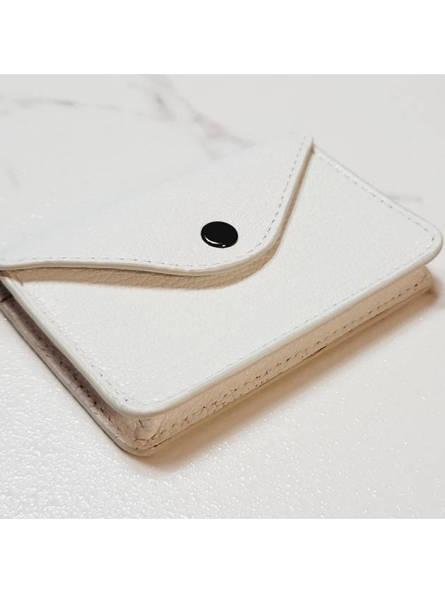 Envelope button card wallet white SL0012 LL0035 - LEMAIRE - BALAAN 3