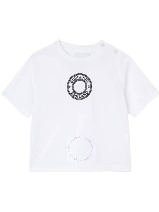 Burberry Boys White Roundel Logo T-Shirt, Size 2Y - BURBERRY - BALAAN 1