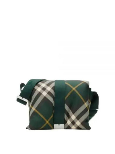 Pillow Checked Messenger Bag Green - BURBERRY - BALAAN 2