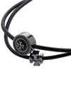 Logo Charm Drawstring Bracelet Black - TORY BURCH - BALAAN 4