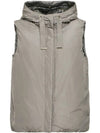 Jsoft Reversible Padded Vest Grey - MAX MARA - BALAAN 5