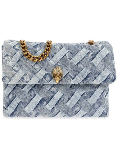 Kurt Geiger ‘Kensington Large’ Denim Shoulder Bag, Women's, Blue - KURT GEIGER - BALAAN 1