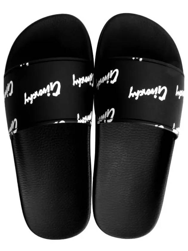 All Over Print Flat Slippers Black - GIVENCHY - BALAAN 4