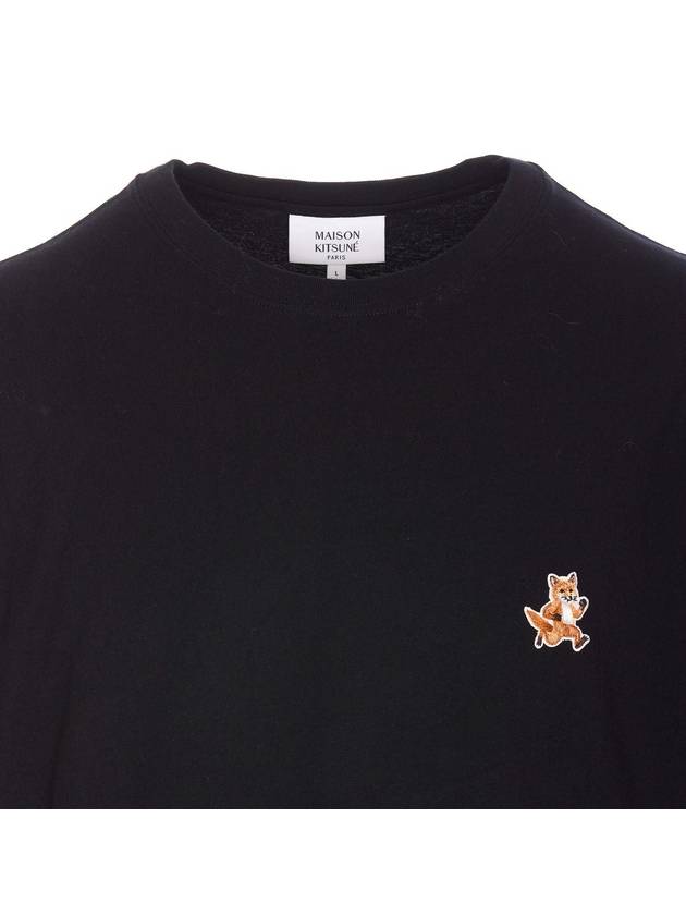 Speedy Fox Patch Comfort Short Sleeve T-Shirt Black - MAISON KITSUNE - BALAAN 5