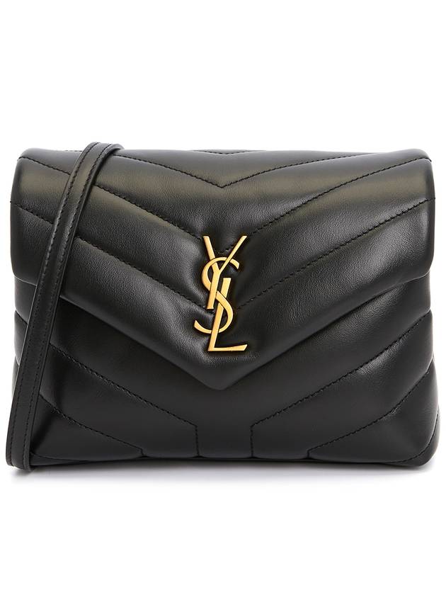 Loulou Toy Matelasse Shoulder Bag Black - SAINT LAURENT - BALAAN 2