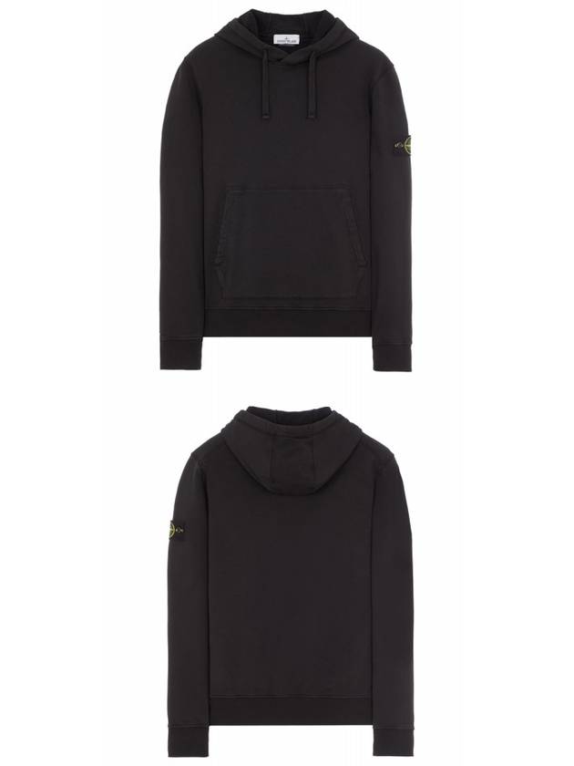 Wappen Patch Classic Fleece Hoodie Black - STONE ISLAND - BALAAN 5