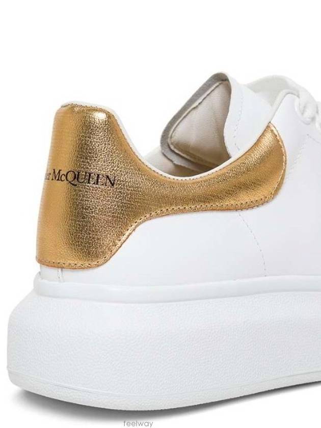 Oversole Gold Tab Low Top Sneakers White - ALEXANDER MCQUEEN - BALAAN 5