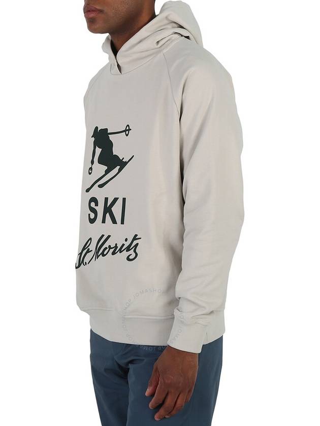 Bally Silver Birch Ski St. Moritz Diagonal Fleece Hoodie, Size X-Small - BALLY - BALAAN 2