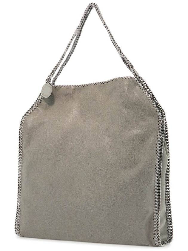 Grey Handbag With Diamond-Like Chain And Logo Charm On The Front In Ecoleather Woman - STELLA MCCARTNEY - BALAAN 3