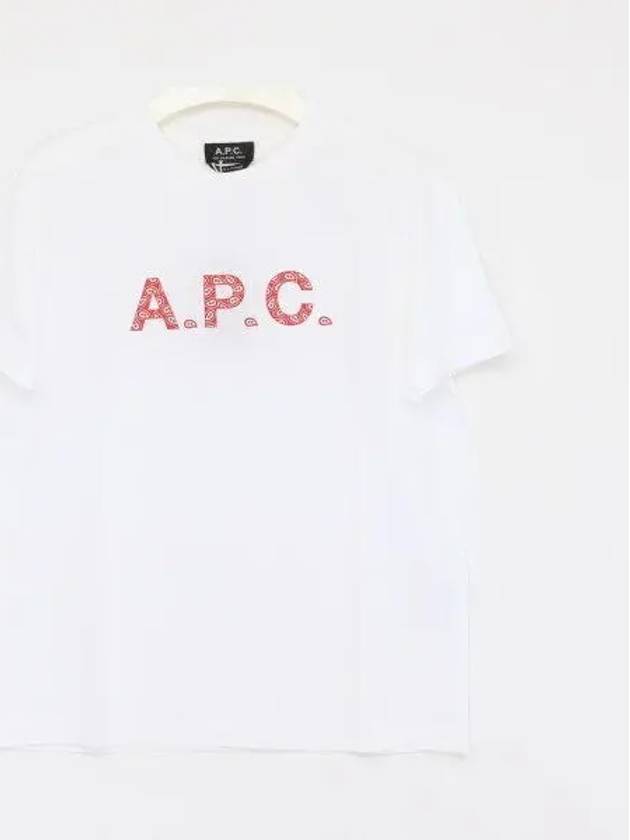 Logo Cotton Short Sleeve T-shirt White - A.P.C. - BALAAN 2