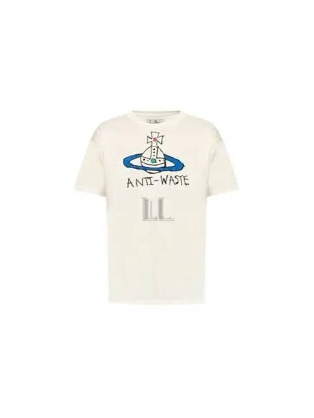 Anti Waste Short Sleeve T-Shirt Ivory - VIVIENNE WESTWOOD - BALAAN 2