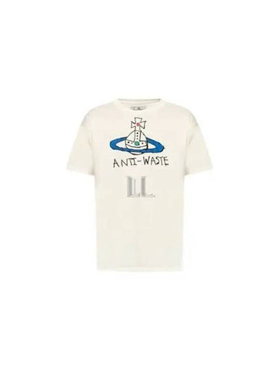 Anti Waste Short Sleeve T-Shirt Ivory - VIVIENNE WESTWOOD - BALAAN 2