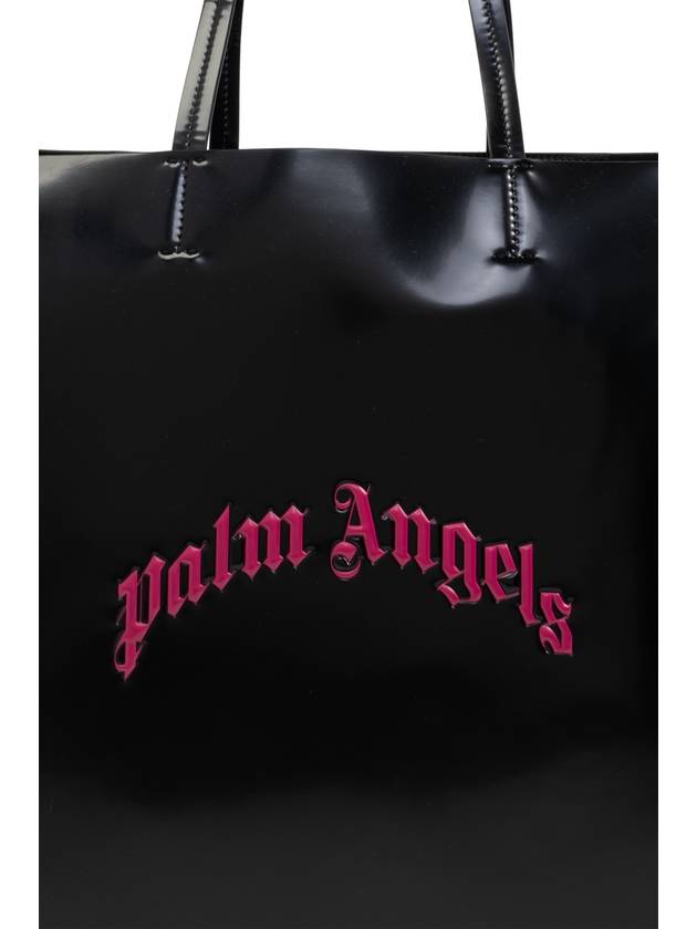 Palm Angels Eco-leather Shopper Bag, Women's, Black - PALM ANGELS - BALAAN 6