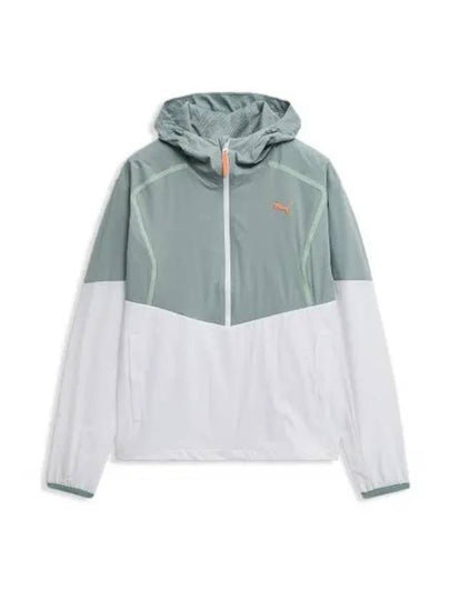 Active Woven Hoodie Green White - PUMA - BALAAN 2