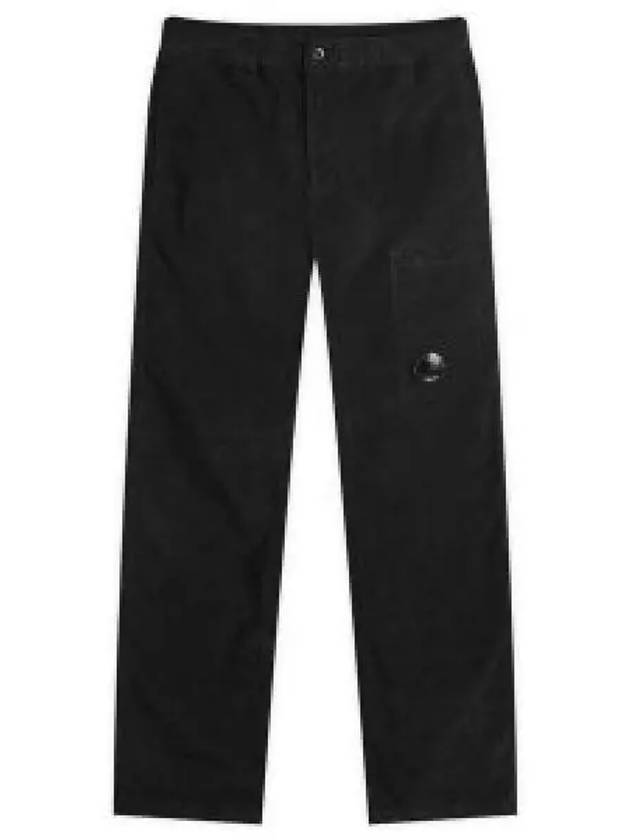 Corduroy Lens Cargo Straight Pants Black - CP COMPANY - BALAAN 2