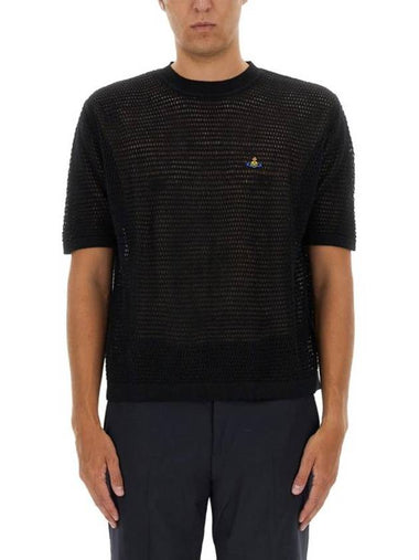 Julian Cotton Knit Top Black - VIVIENNE WESTWOOD - BALAAN 1