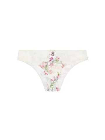 UNDERWEAR Women s Flower Print Nylon Briefs Ivory 270545 - EMPORIO ARMANI - BALAAN 1