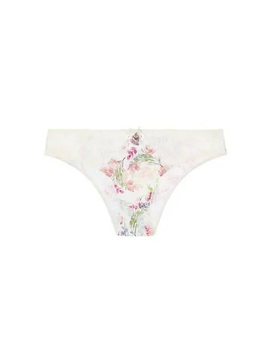 UNDERWEAR Women's Flower Print Nylon Briefs Ivory - EMPORIO ARMANI - BALAAN 1