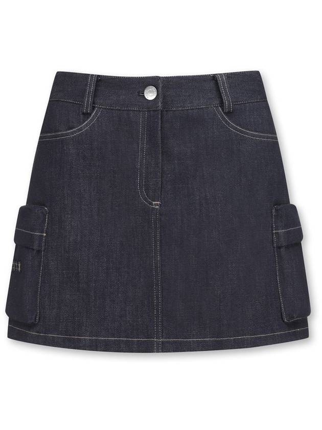 Women Denim Multi Pocket Skirt - WAAC - BALAAN 9