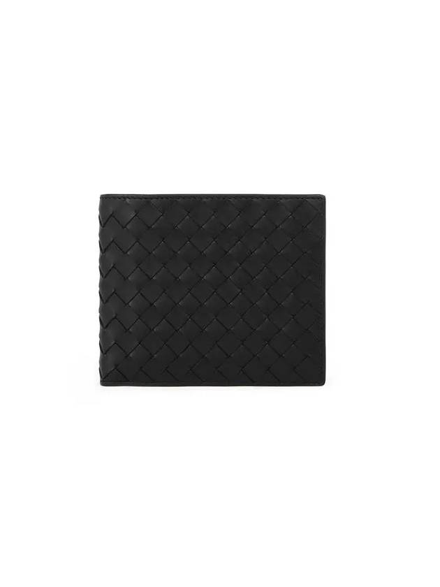 Intrecciato Weaving Half Wallet Black - BOTTEGA VENETA - BALAAN 2