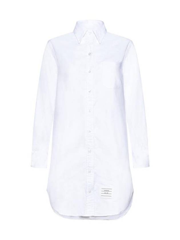 RWB Cotton Shirt Dress White - THOM BROWNE - BALAAN 2