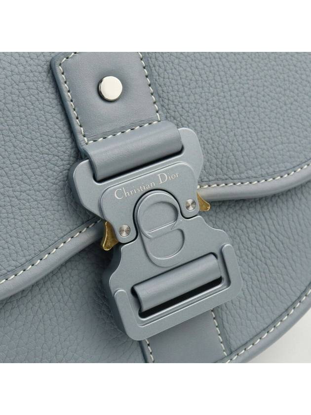 Gallop Mini Messenger Bag Gray Grain Calfskin - DIOR - BALAAN 7