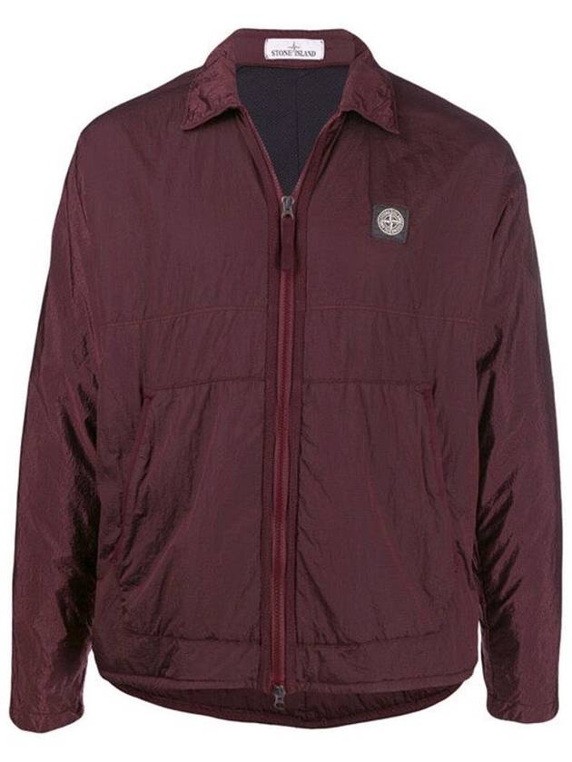 Wappen Nylon Metal Overshirt Zip-Up Jacket Red - STONE ISLAND - BALAAN 1