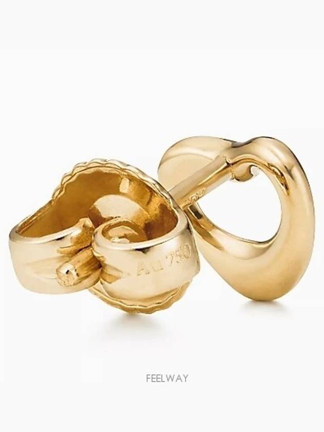 Elsa Peretti Open Heart Earrings Gold - TIFFANY & CO. - BALAAN 5