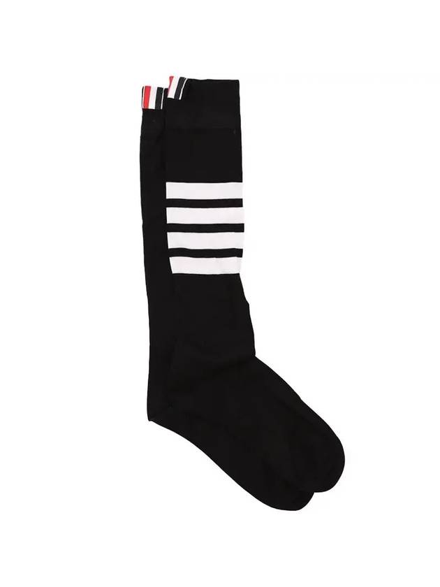 4 Bar Stripe Socks Black - THOM BROWNE - BALAAN 1