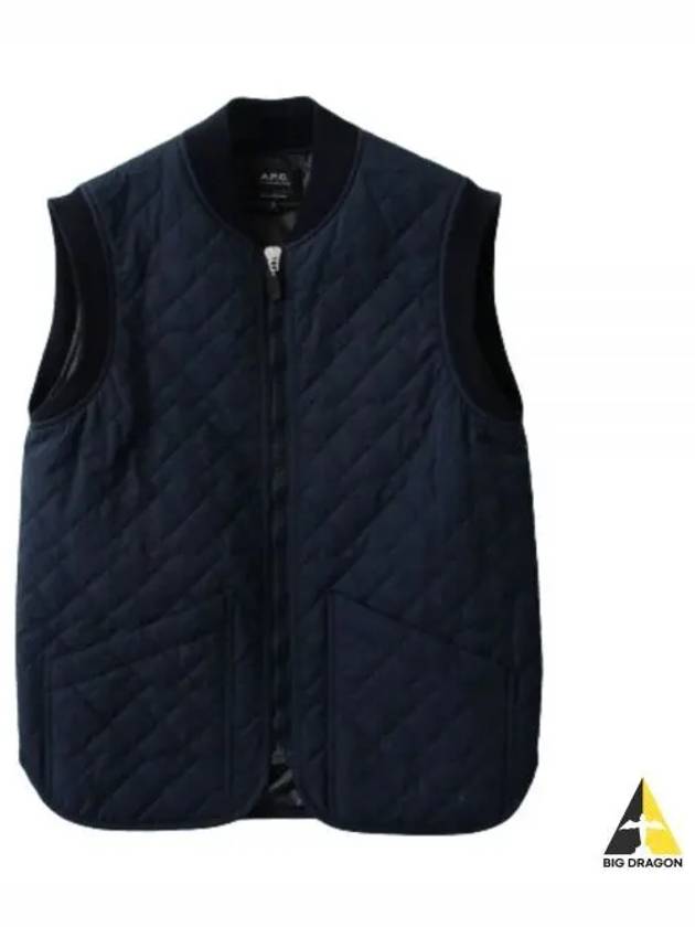 Quilted Vest Navy - A.P.C. - BALAAN 2