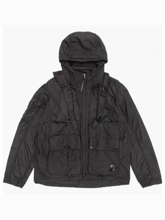 Nylon Reversible Hooded Jacket Black - CP COMPANY - BALAAN 2